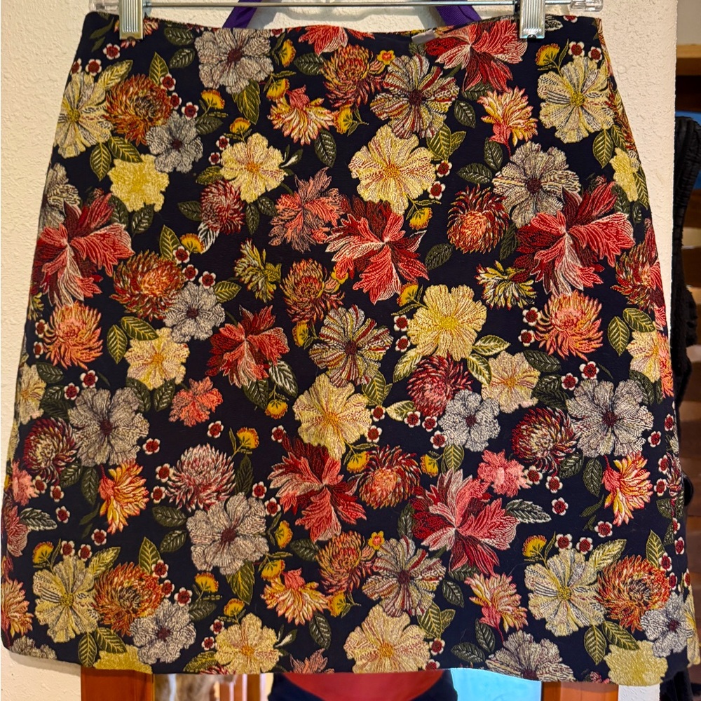 Loft Floral Mini Skirt
